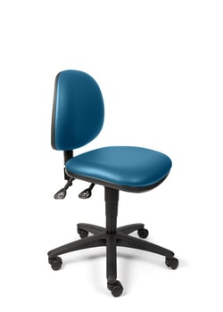 Techsit Worktech Laboratory Vinyl Low Chair Blue | Buy Online | Techsit | Fisher Scientific